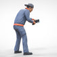 Produktfoto Diorama und Modellbau Miniatur Figur: Mechaniker mit Flex