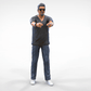 Photo du produit Diorama et modélisme figurine miniature : homme avec lunettes de soleil