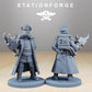 Photo du produit 28mm Tabletop Minis Stationforge : Camarades au feu de camp