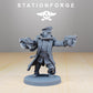 Photo du produit 28mm Tabletop Minis Stationforge : Camarades au feu de camp