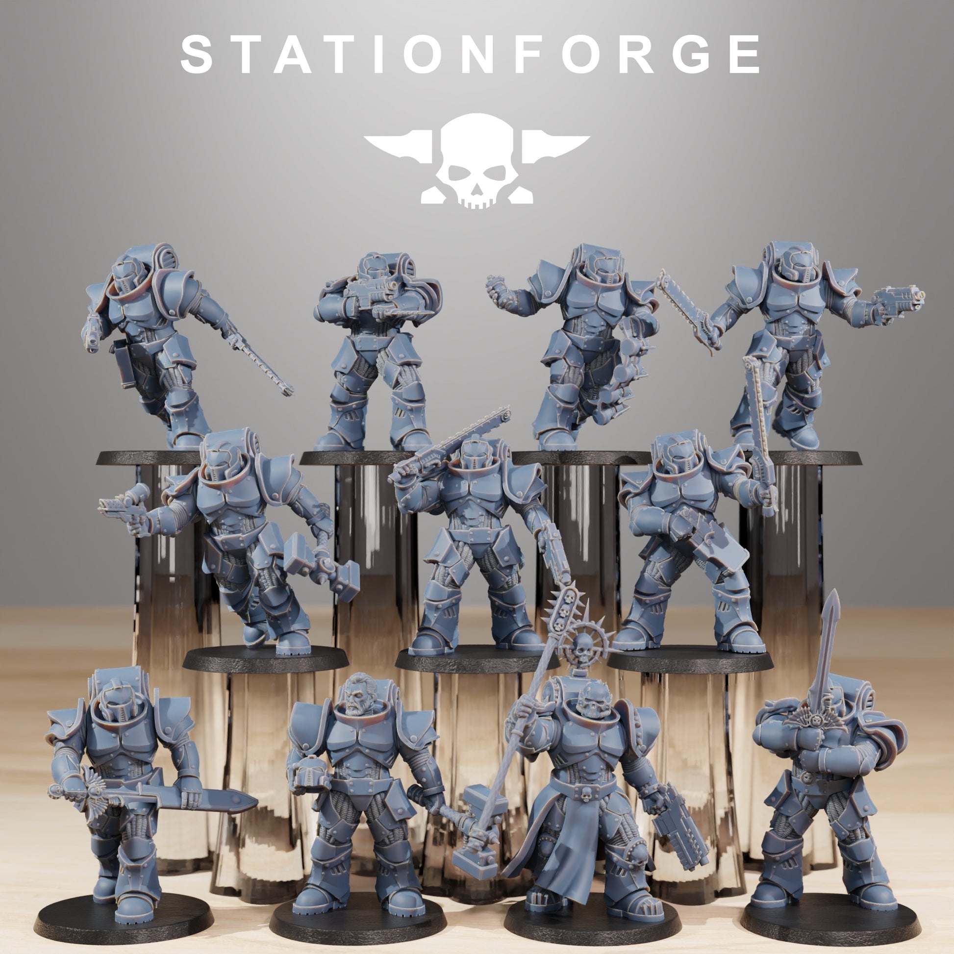 Photo du produit 28mm Tabletop Minis Stationforge : Infanterie de mêlée
