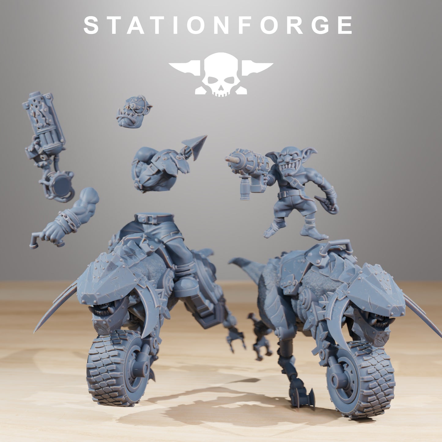 Produktfoto 28mm Tabletop Minis Stationforge: Beast Riders