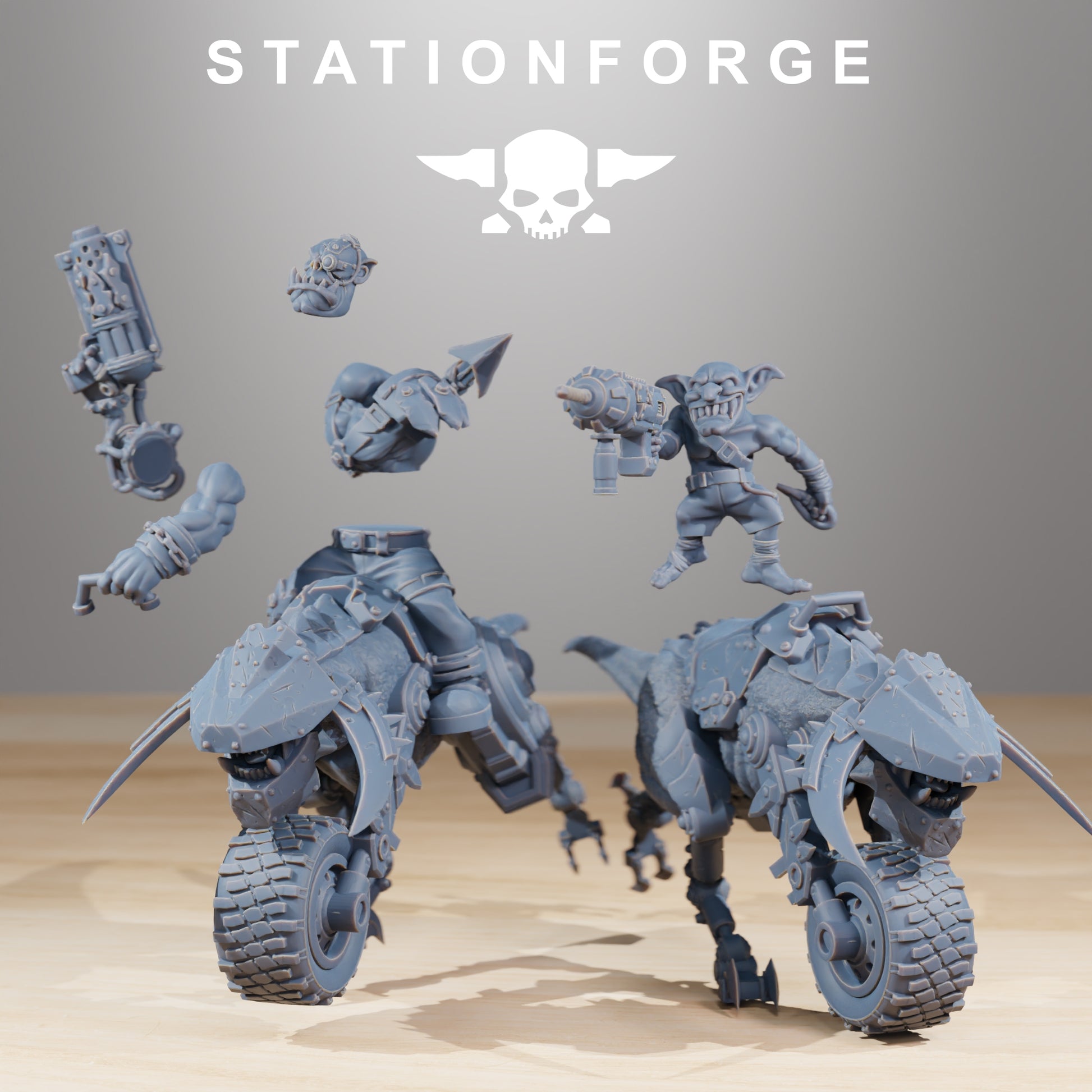 Produktfoto 28mm Tabletop Minis Stationforge: Beast Riders