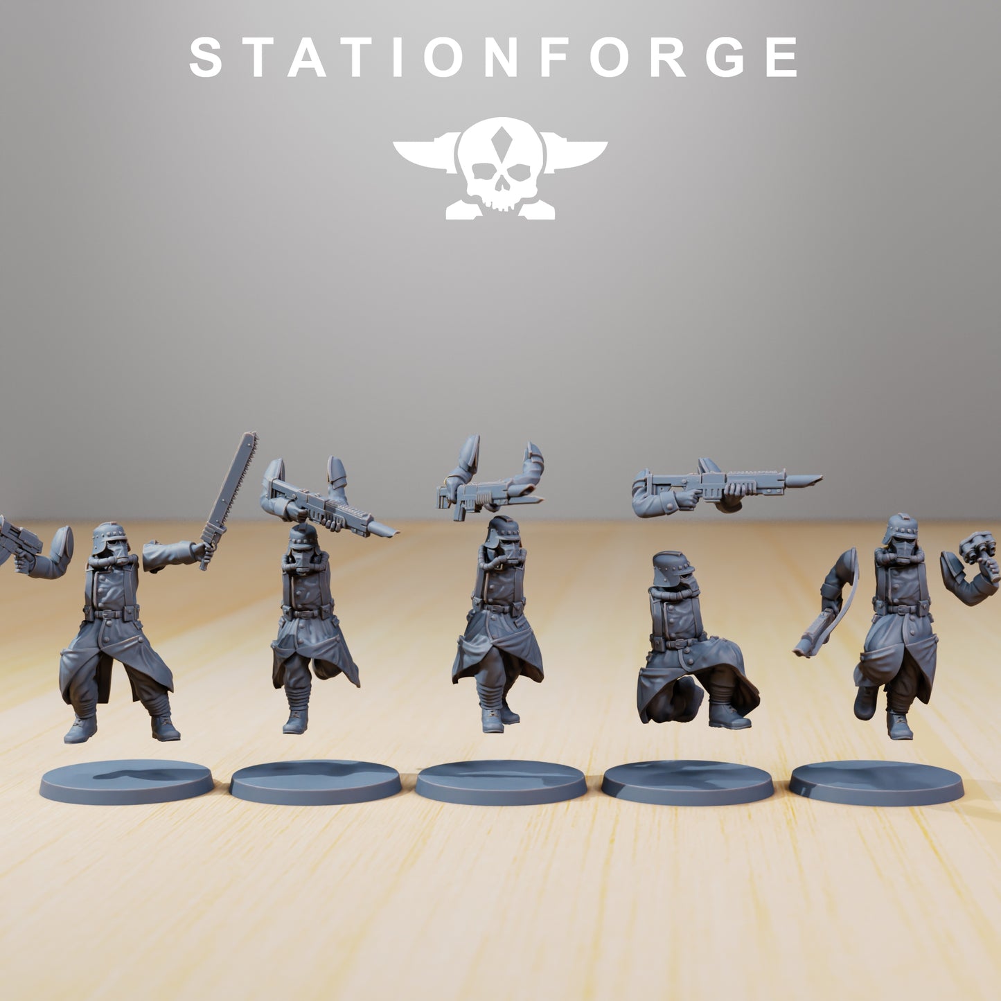 Photo du produit 28mm Tabletop Minis Stationforge : Coureurs de tranchées