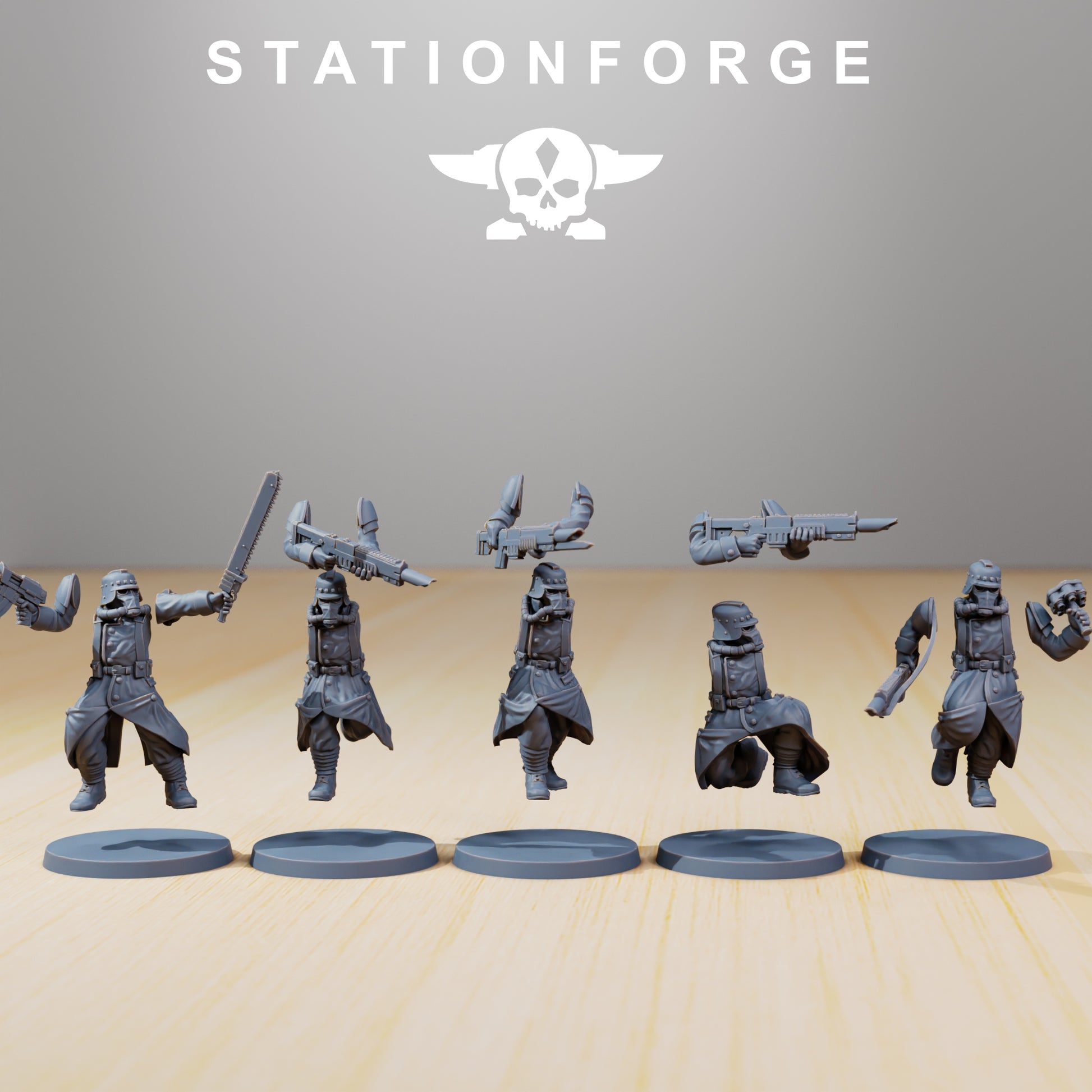 Photo du produit 28mm Tabletop Minis Stationforge : Coureurs de tranchées