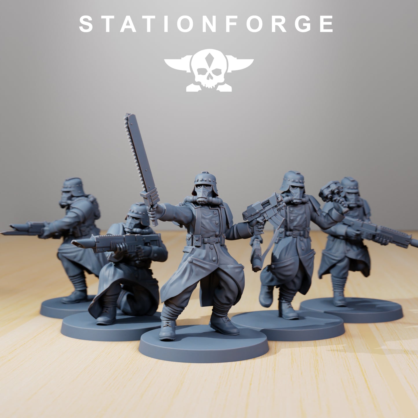 Photo du produit 28mm Tabletop Minis Stationforge : Coureurs de tranchées
