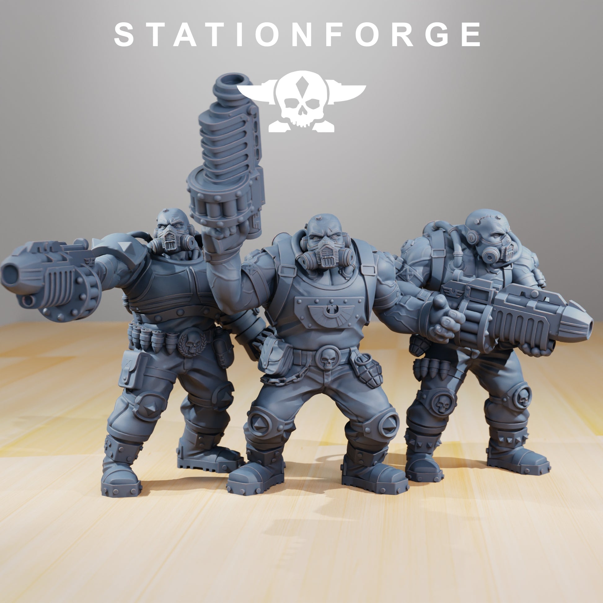 Photo du produit 28mm Tabletop Minis Stationforge : Guerriers de la Garde Nationale