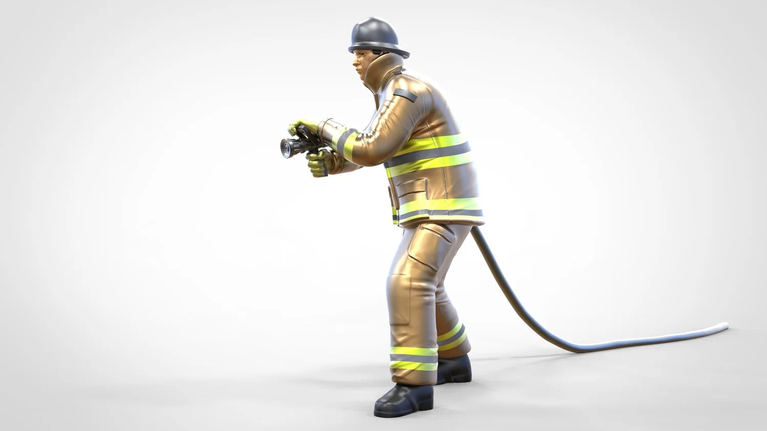 Photo du produit Diorama et modélisme Figurine miniature : Pompier 1