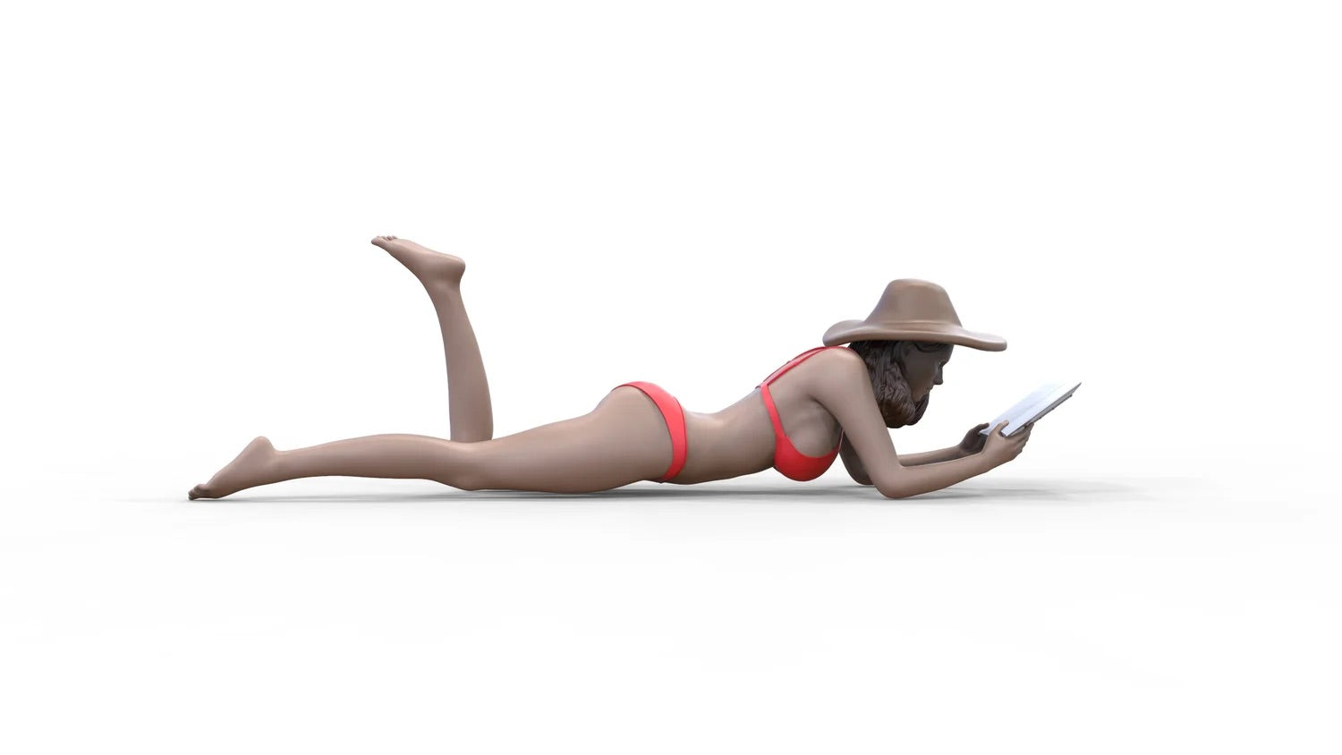 Produktfoto Diorama und Modellbau Miniatur Figur: Frau am Strand 2