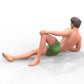 Photo du produit Diorama et modélisme Figurine miniature : Homme à la plage 1