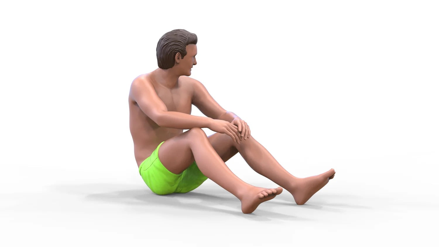 Produktfoto Diorama und Modellbau Miniatur Figur: Mann am Strand 2