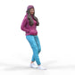 Photo du produit Diorama et modélisme Figurine miniature : Femme avec hoodie | Hip Hopperin