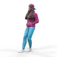 Photo du produit Diorama et modélisme Figurine miniature : Femme avec hoodie | Hip Hopperin