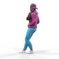 Photo du produit Diorama et modélisme Figurine miniature : Femme avec hoodie | Hip Hopperin