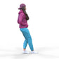 Photo du produit Diorama et modélisme Figurine miniature : Femme avec hoodie | Hip Hopperin