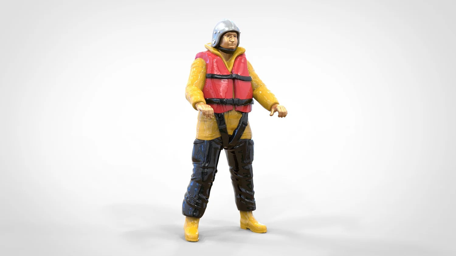 Photo du produit Diorama et modélisme Figurine miniature : Ensemble de sauveteurs en mer, 8 figurines