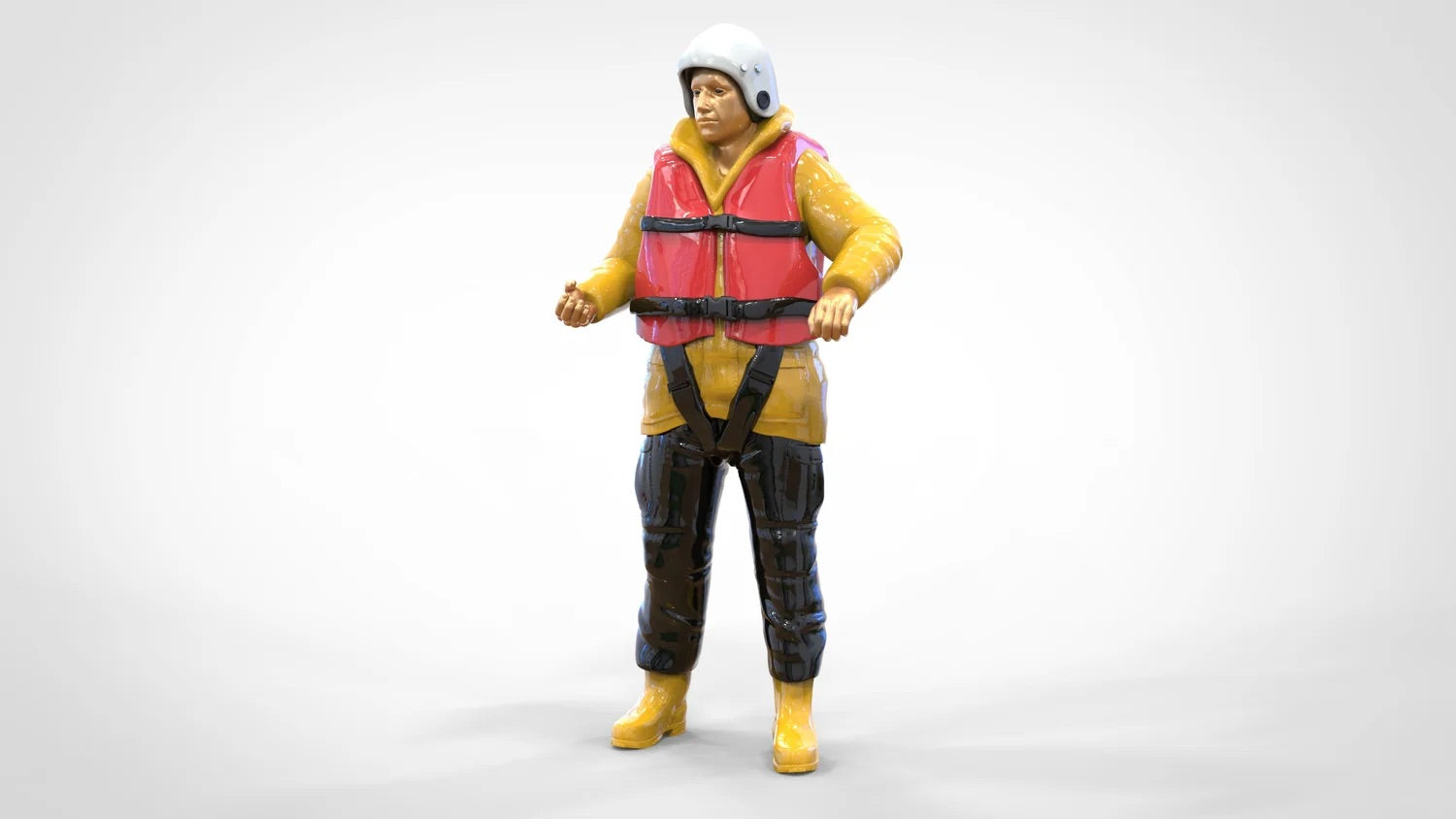 Photo du produit Diorama et modélisme Figurine miniature : Ensemble de sauveteurs en mer, 8 figurines